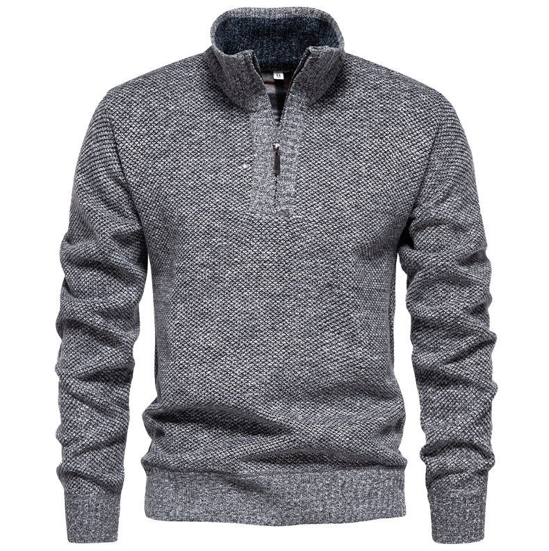 Herren Zip-Pullover mit strukturiertem Design Aliams