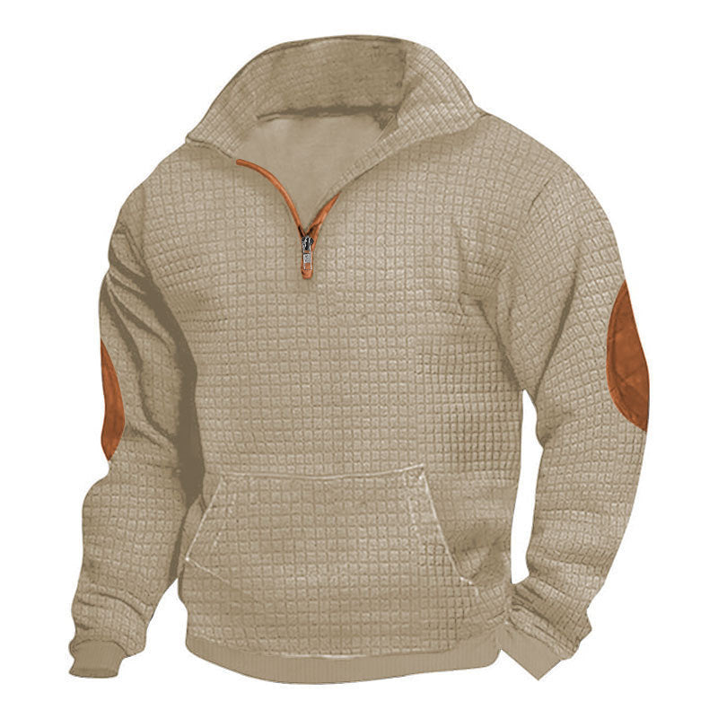 Herren sportlicher Kapuzenpullover mit strukturiertem Design und praktischen Taschen Aliams