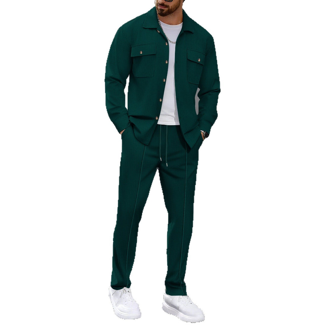 Herren urbane Hemdjacke und Jogginghose Set Aliams