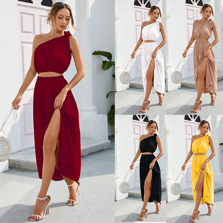 Aliams | Schickes Split-Hem Maxi-Zwei-Teile-Set