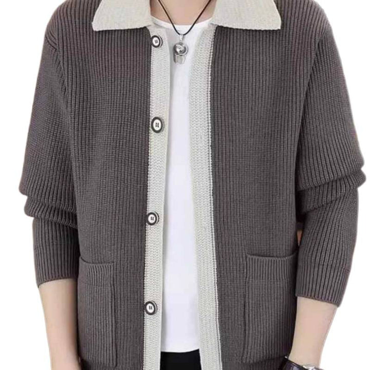 Herren Strickjacke mit praktischem Button-Up-Design Aliams