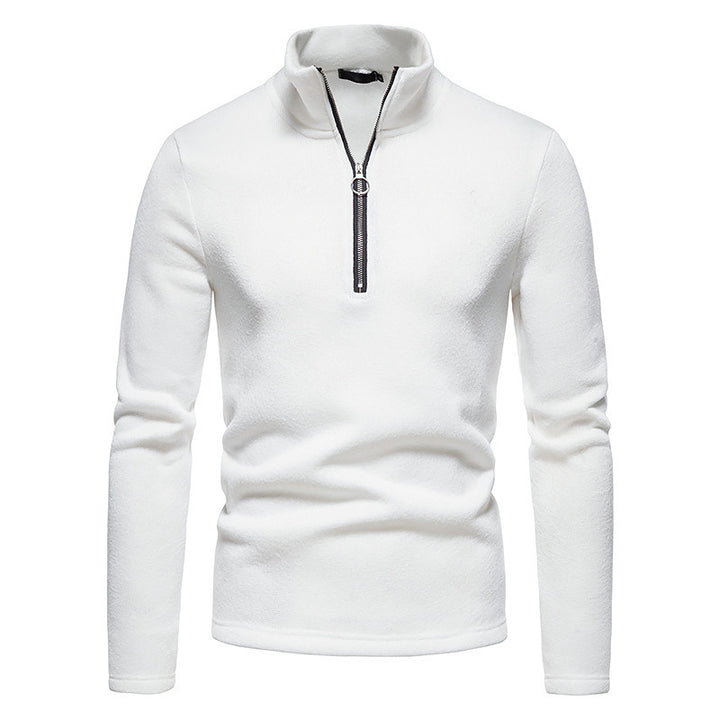 Herren Sportlicher Pullover mit modernem Stehkragen und praktischen Reißverschlussdetails Aliams