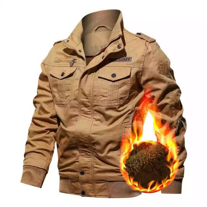 Herren Winterjacke mit funktionalen Taschen und warmem Futter Aliams