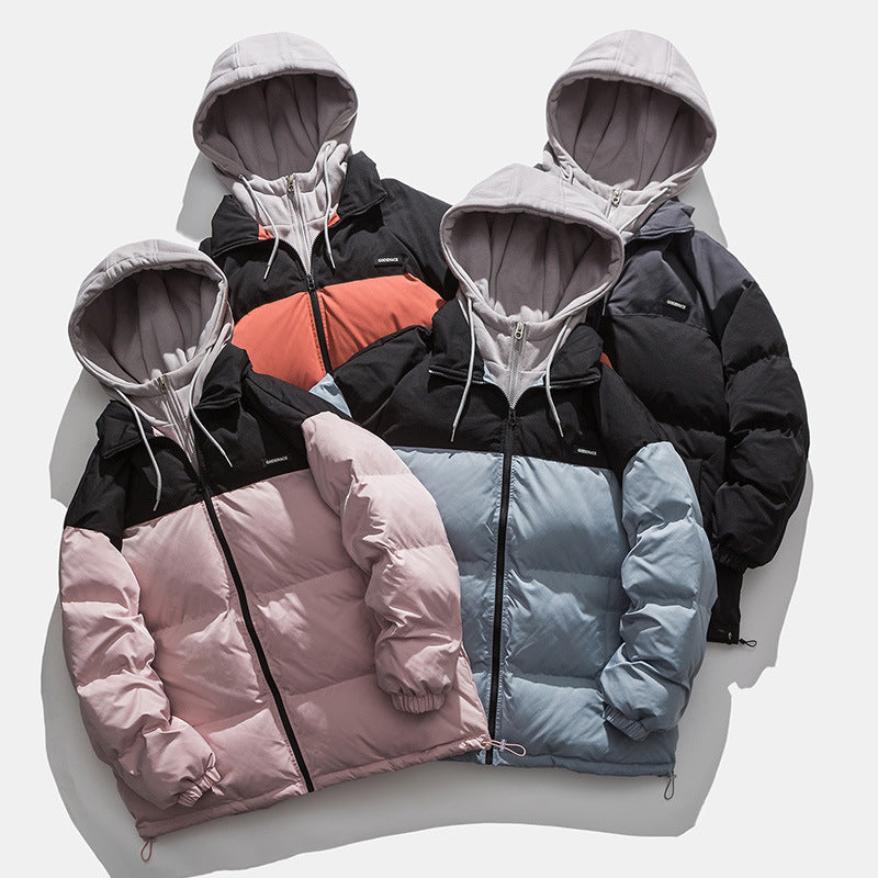 Herren Winterjacke mit abnehmbarer Kapuze und wärmeisolierender Fütterung Aliams