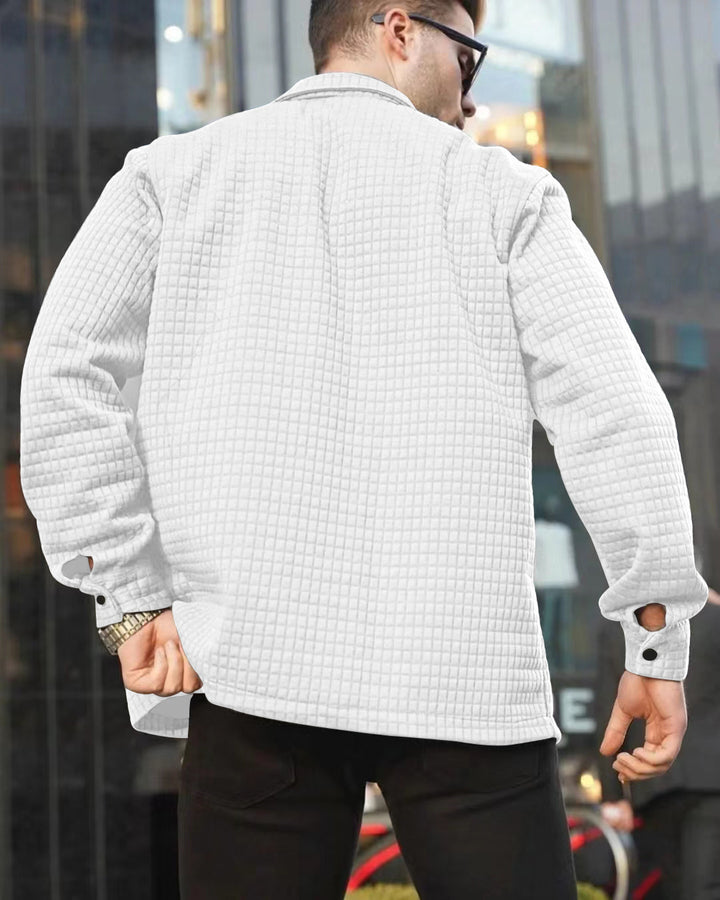 Herren strukturierte Overshirt Jacke Aliams