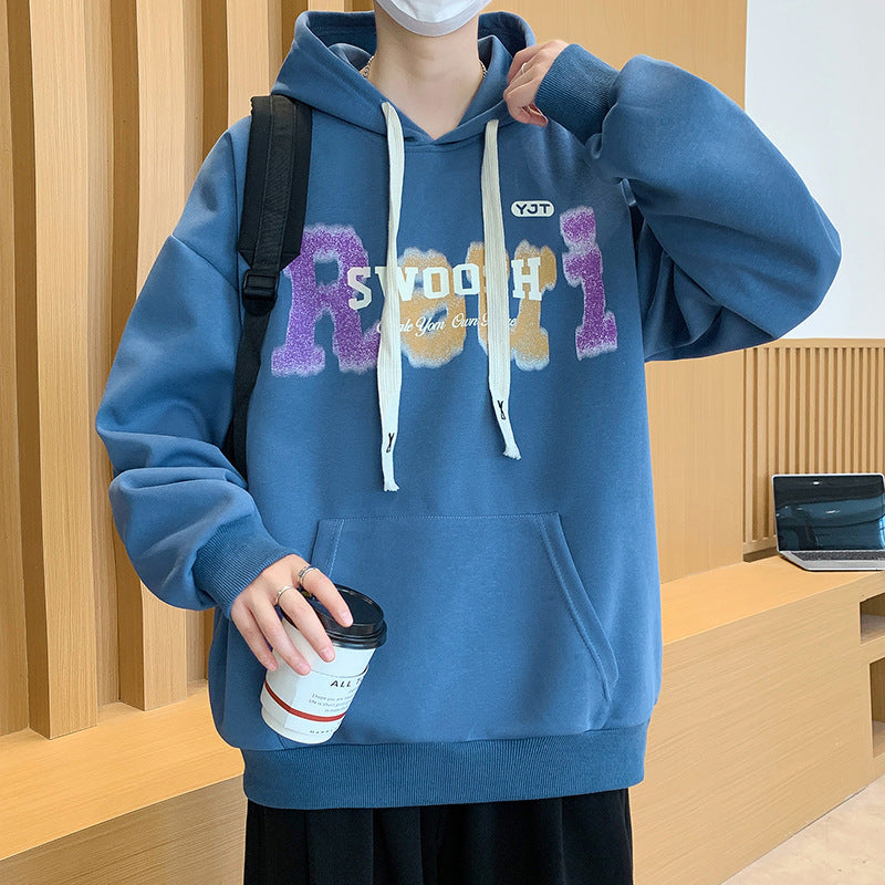 Unisex Oversized Kapuzenpullover mit kreativem Schriftzug Aliams