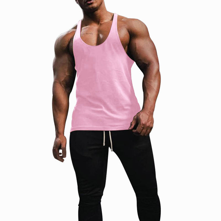 Herren Sporttanktop mit racerback Design und atmungsaktiver Baumwolle Aliams