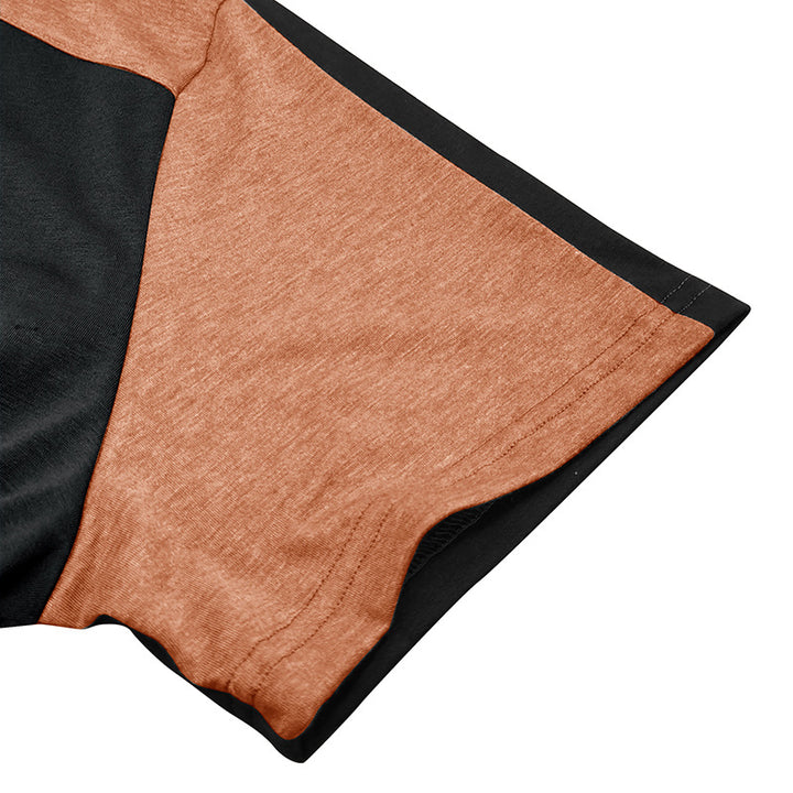 Herren sportliches Kurzarm-Hemd mit modernem Kragen und strukturiertem Design Aliams