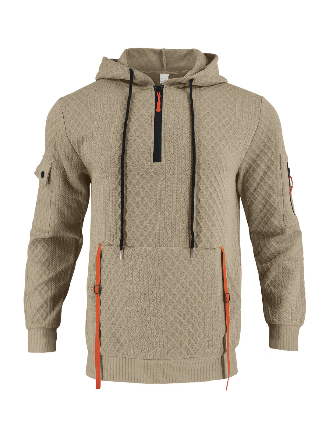 Herren sportlicher Kapuzenpullover mit innovativem Strukturdesign Aliams