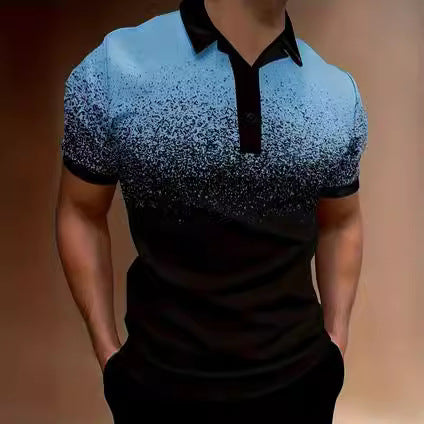 Herren-Gradient-Druck-Performance-Polohemd Aliams