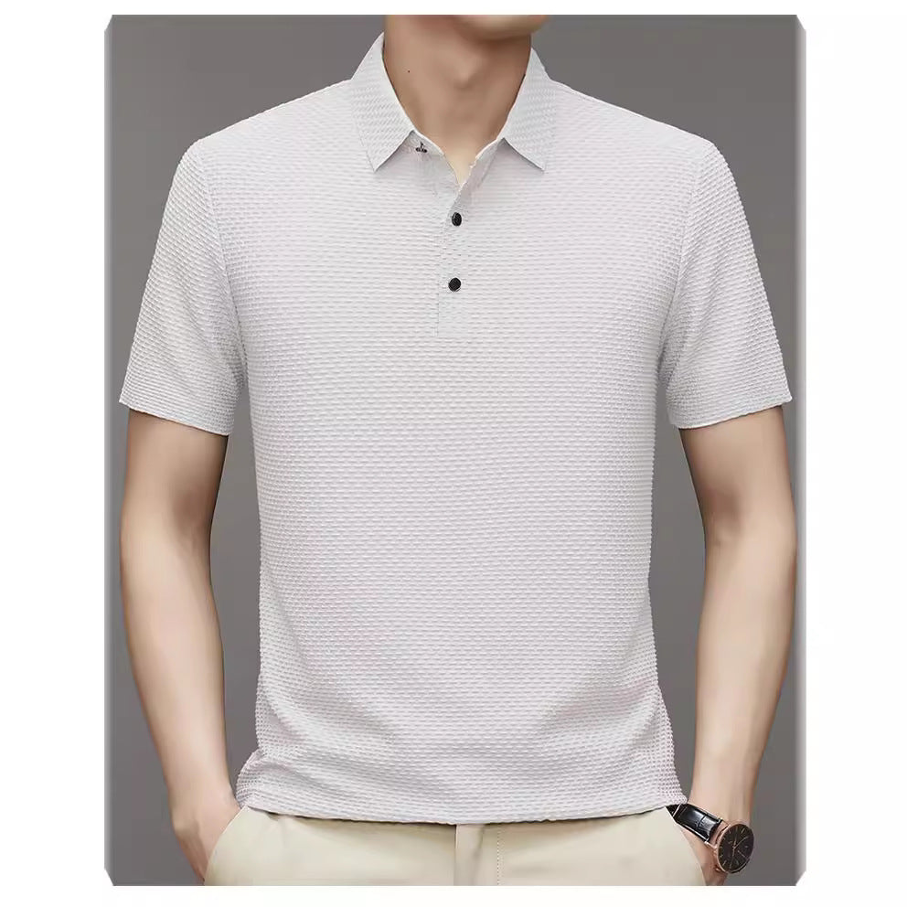 Herren Struktur Polo Shirt Aliams