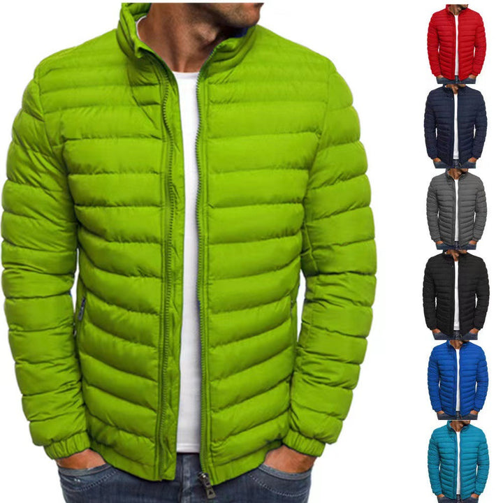 Herren leichte Steppjacke mit hohem Kragen und optimaler Isolierung Aliams