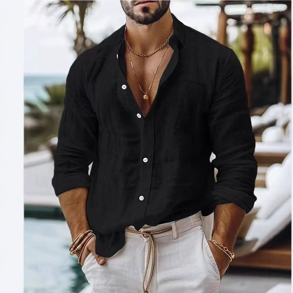 Herren vielseitiges Longsleeve-Hemd Aliams