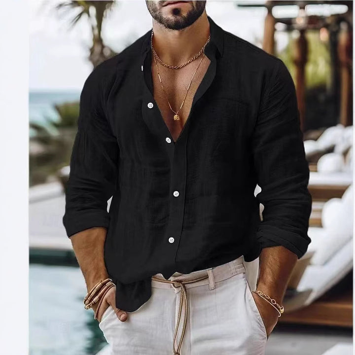 Herren vielseitiges Longsleeve-Hemd Aliams