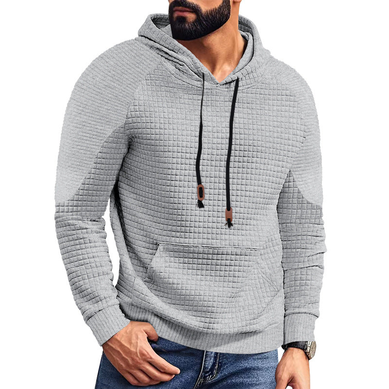 Herren strukturierter Kapuzenpullover mit modernem Design und praktischen Taschen Aliams