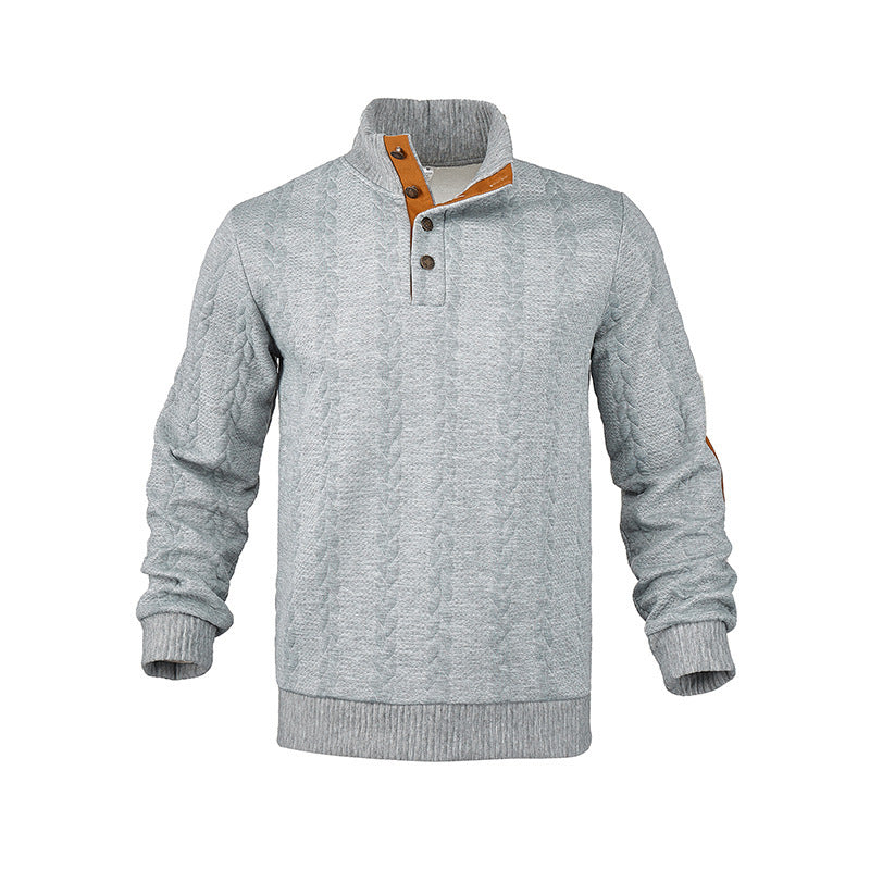 Herren Strickpullover mit klassischem Kragen und kontrastierenden Details Aliams