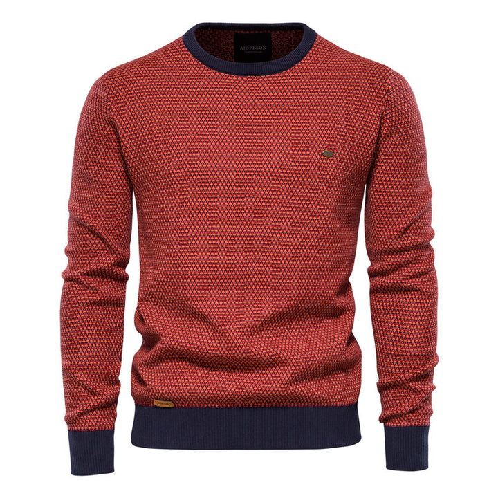 Herren Strickpullover im modernen Wabenmuster mit angenehmem Tragegefühl Aliams