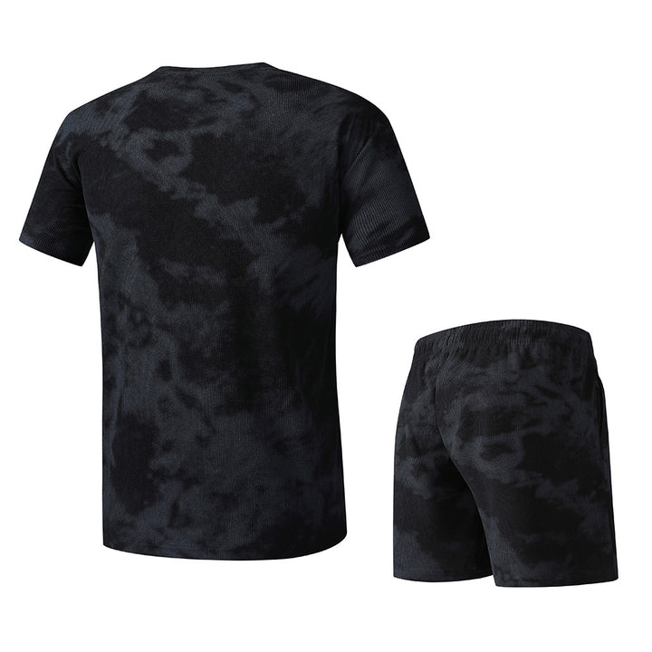 Herren T-Shirt und Shorts Set im modernen Batik-Design Aliams