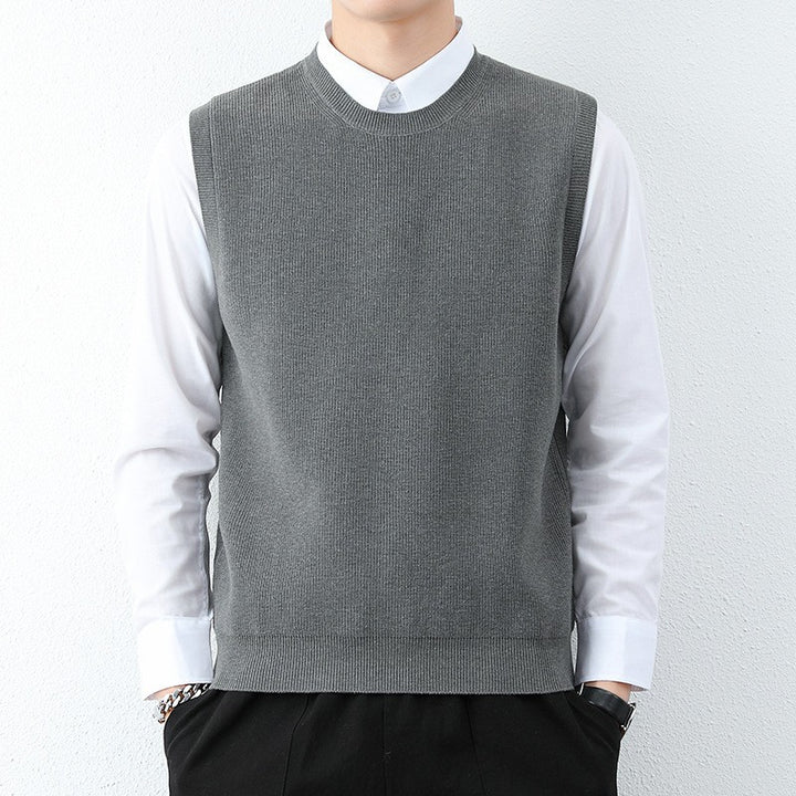 Herren Strickweste mit modernem Feinstrickmuster und bequemer Passform Aliams