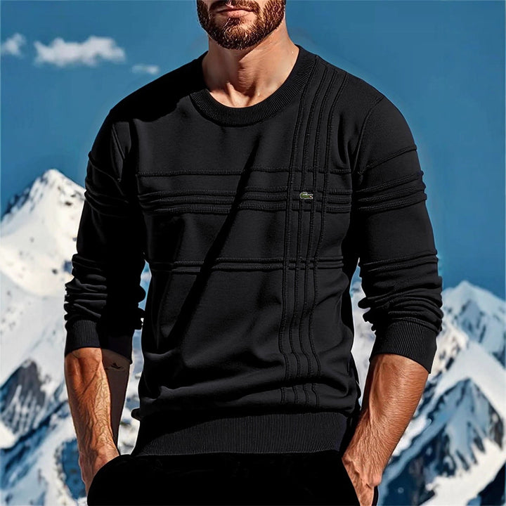 Herren stylischer Strickpullover mit einzigartigen Texturdetails Aliams