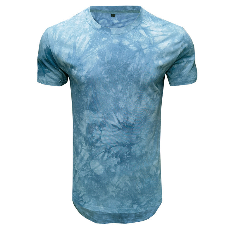 Herren T-Shirt mit einzigartigem Batikdesign und Rundhalsausschnitt Aliams