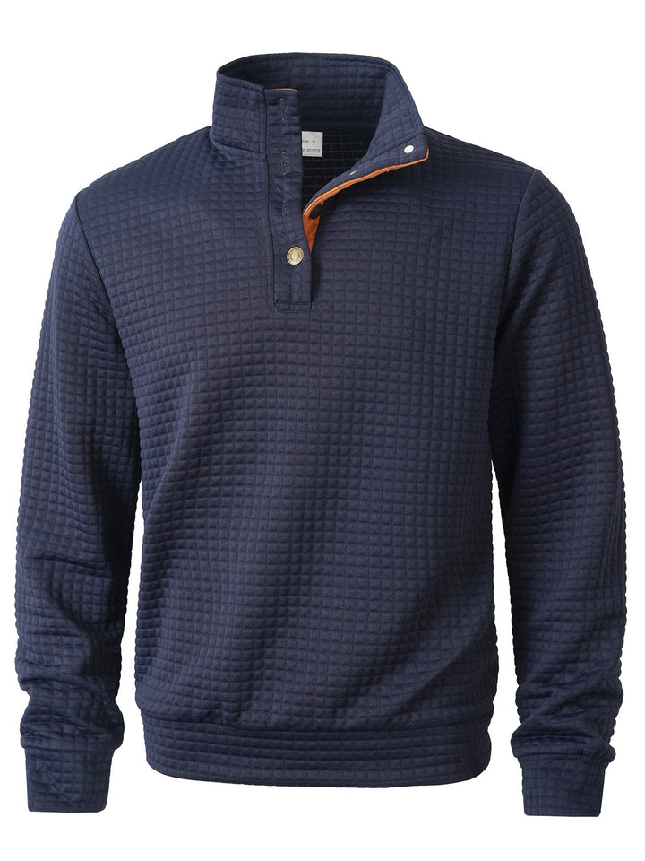 Herren stylischer Pullover mit modischem Stehkragen Aliams