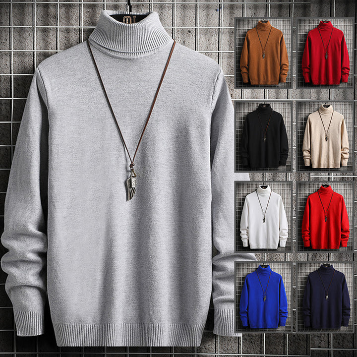 Herren Rollkragenpullover aus weicher Baumwolle Aliams