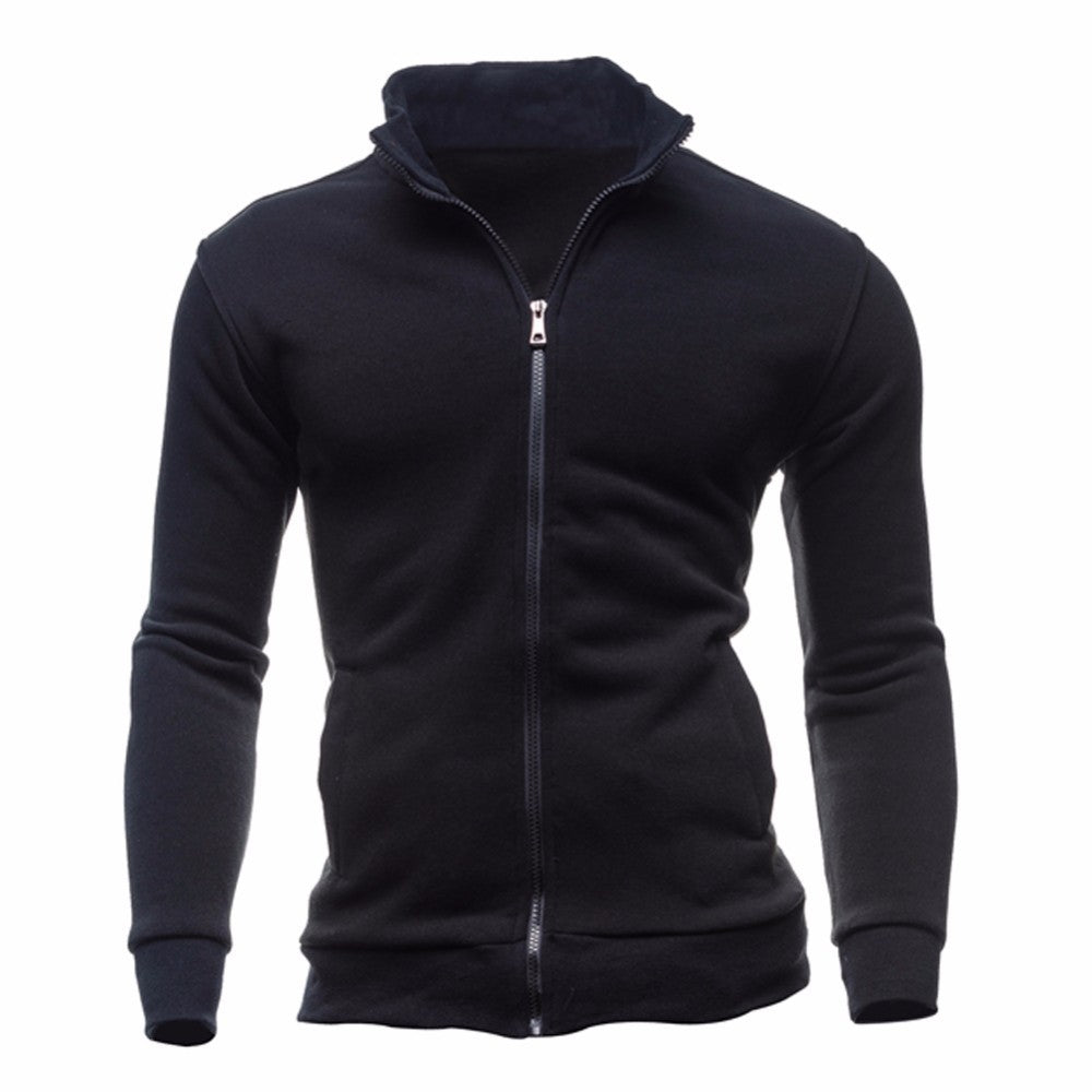 Herren sportlicher Stehkragenpullover Aliams