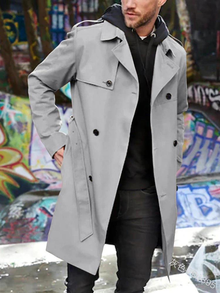 Herren Trenchcoat mit klassischem Stil Aliams