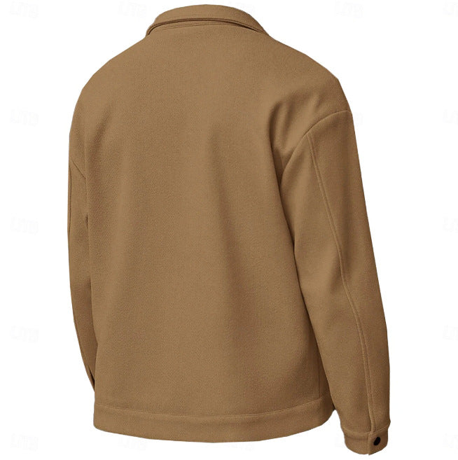 Herren stylische Utility-Jacke mit gepolsterten Taschen Aliams