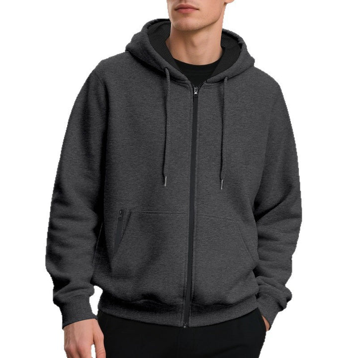 Herren Zip-Hoodie mit bequemen Taschen und weichem Innenfutter Aliams