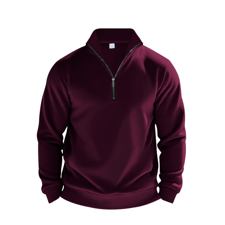 Herren strukturierter Pullover mit Reißverschluss Aliams