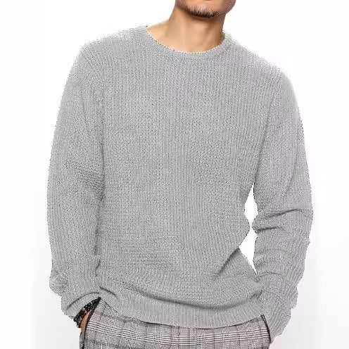 Herren Strukturierter Pullover mit Rundhalsausschnitt Aliams