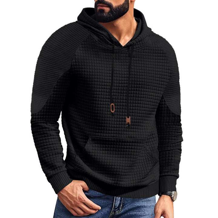 Herren strukturierter Kapuzenpullover mit modernem Design und praktischen Taschen Aliams
