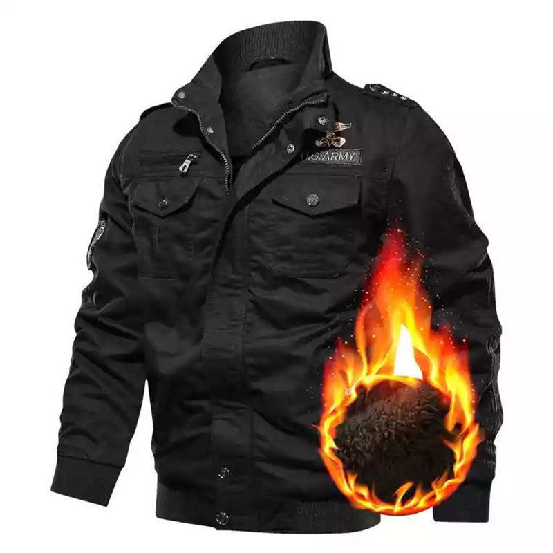 Herren Winterjacke mit funktionalen Taschen und warmem Futter Aliams
