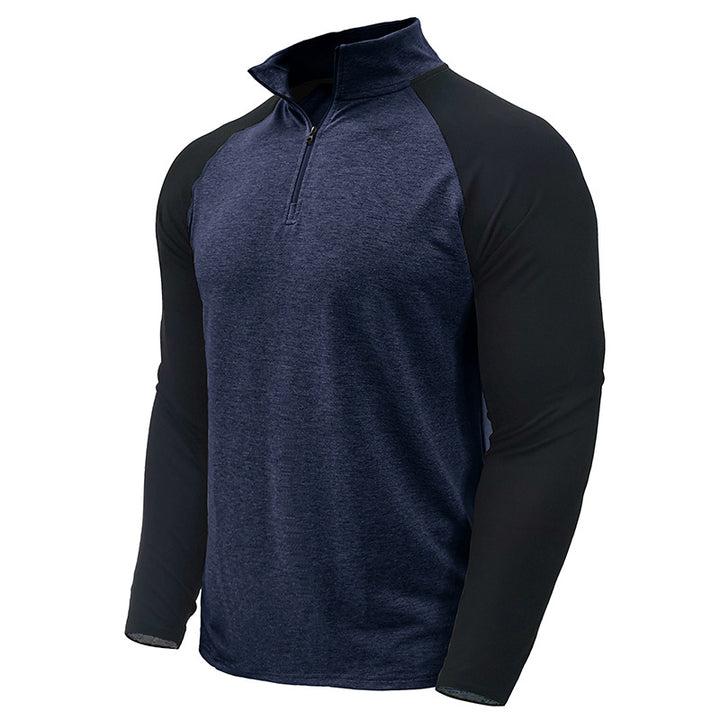 Herren Sportlicher Stehkragenpullover Aliams