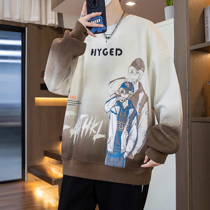 Unisex Oversized Sweatshirt mit kreativem Grafikdruck Aliams