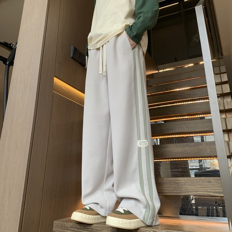 Herren Trendige Freizeithosen mit seitlichen Streifen Aliams