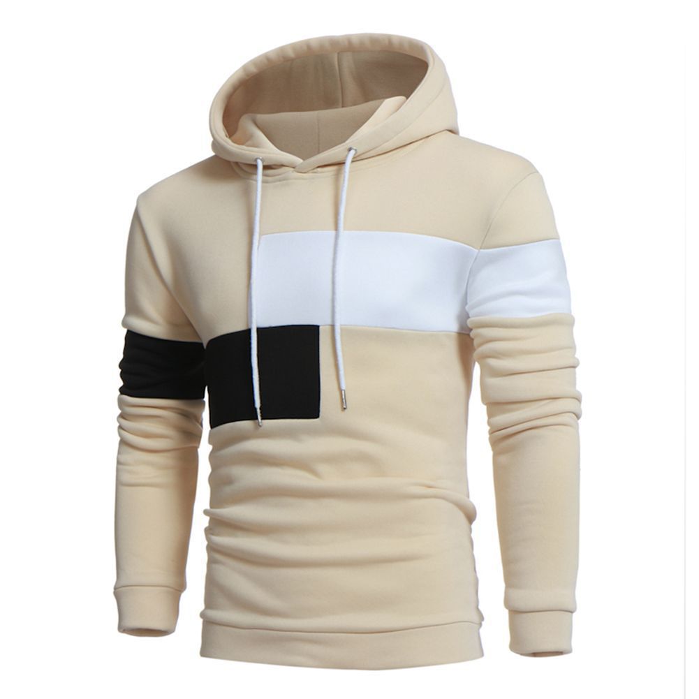 Herren sportlicher Kapuzenpullover mit Farbblockdesign Aliams