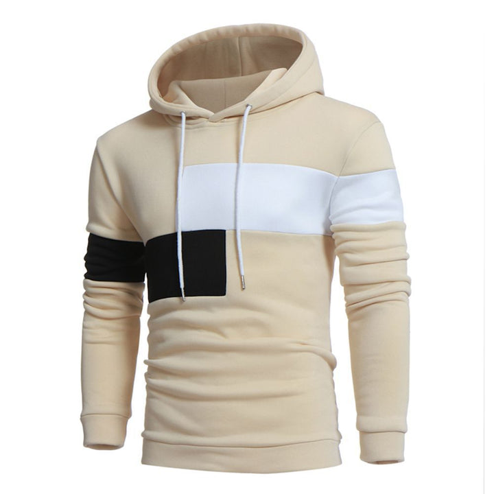 Herren sportlicher Kapuzenpullover mit Farbblockdesign Aliams