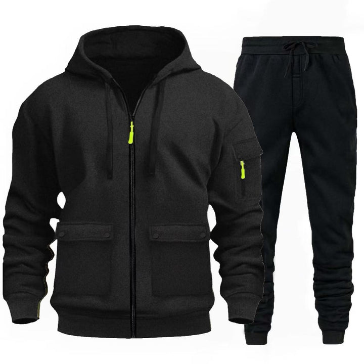Herren sportlicher Jacke mit praktischen Taschen und Jogginghose Aliams