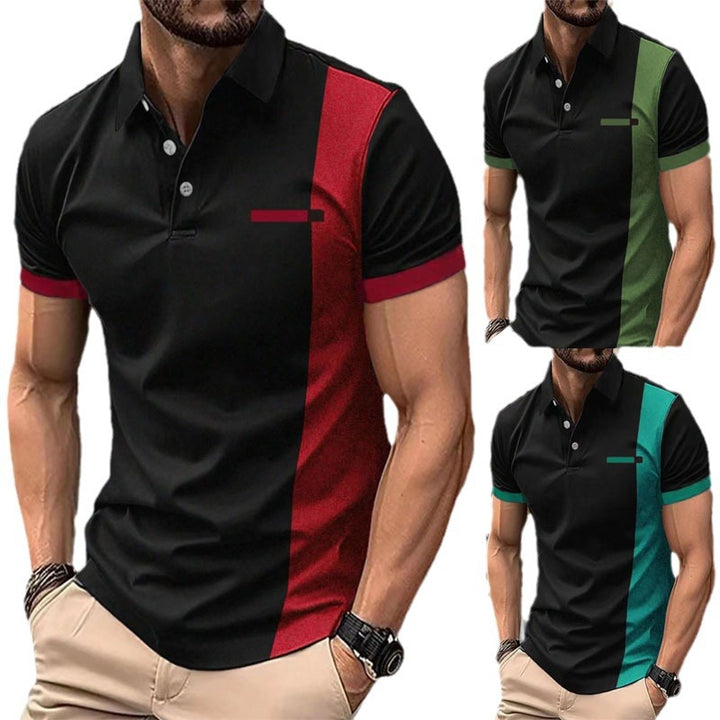 Herren Sportliches Kurzarm-Poloshirt Aliams