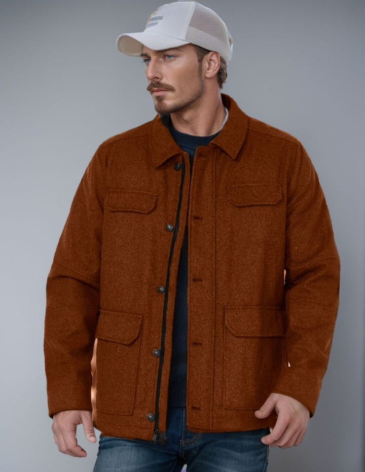 Herren trendige Wolljacke Aliams