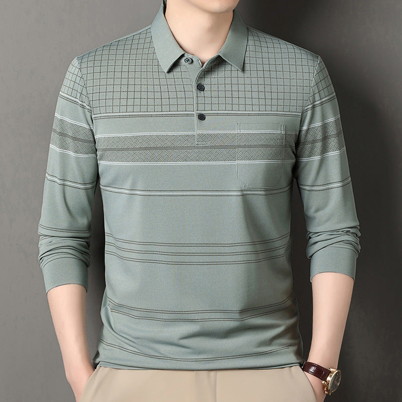 Herren komfortables Poloshirt mit strukturiertem Design und eleganten Details Aliams