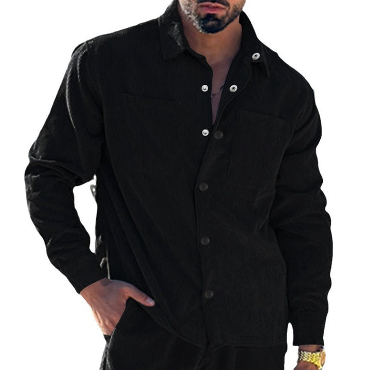 Herren Strukturierte Flaneljacke Aliams