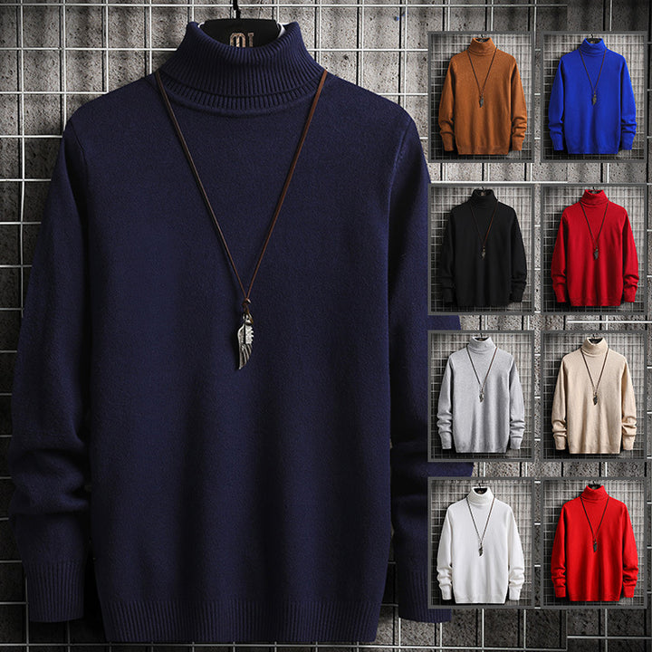 Herren Rollkragenpullover aus weicher Baumwolle Aliams