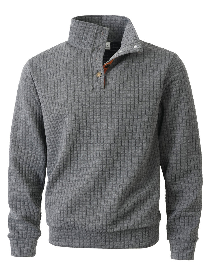 Herren stylischer Pullover mit modischem Stehkragen Aliams