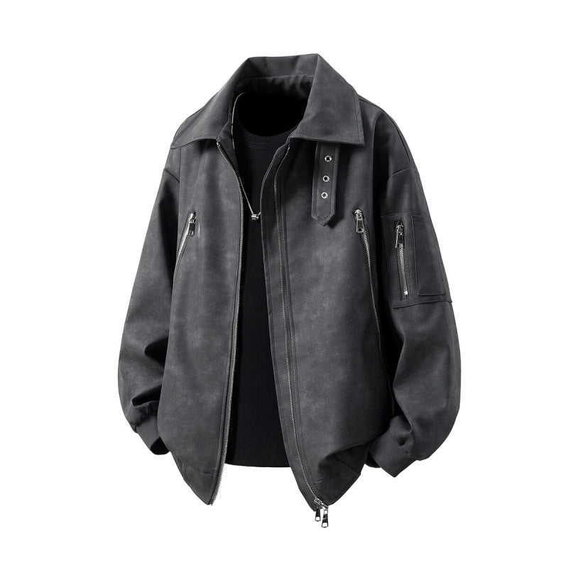 Herren Übergangsjacke mit innovativem Design und multifunktionalen Reißverschlusstaschen Aliams