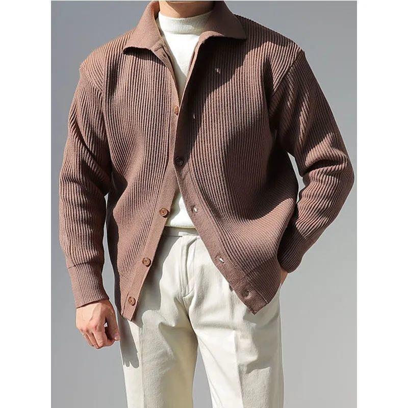 Herren Strukturierte Button-Down-Jacke Aliams