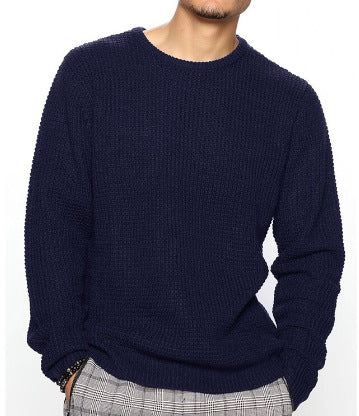 Herren Strukturierter Pullover mit Rundhalsausschnitt Aliams